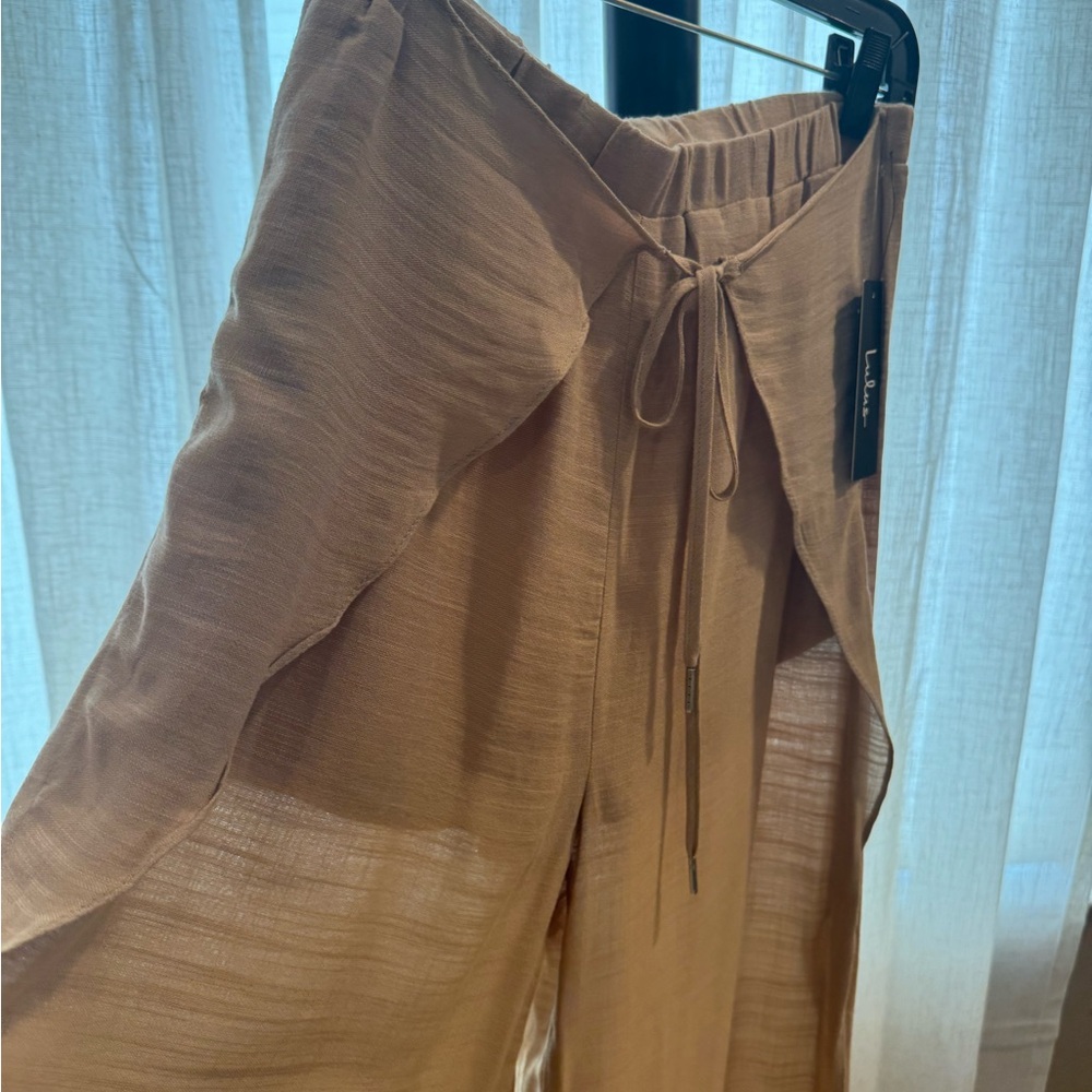 Lulu's Tan Wide Leg Pants